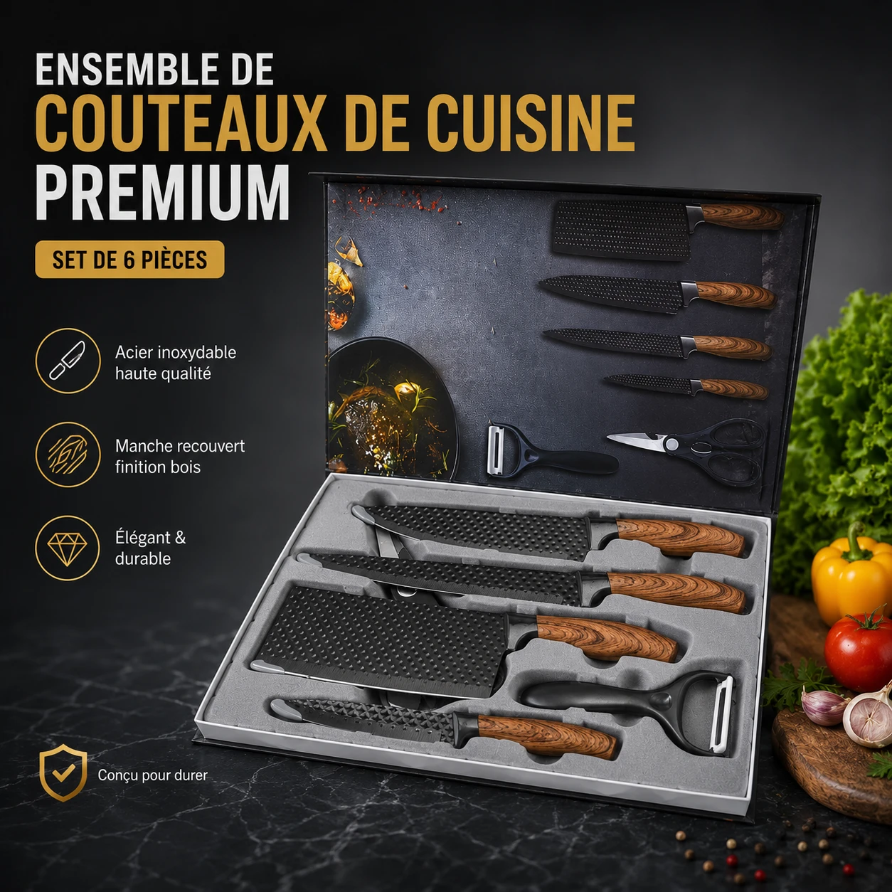 Ensemble de couteaux VY1Q
